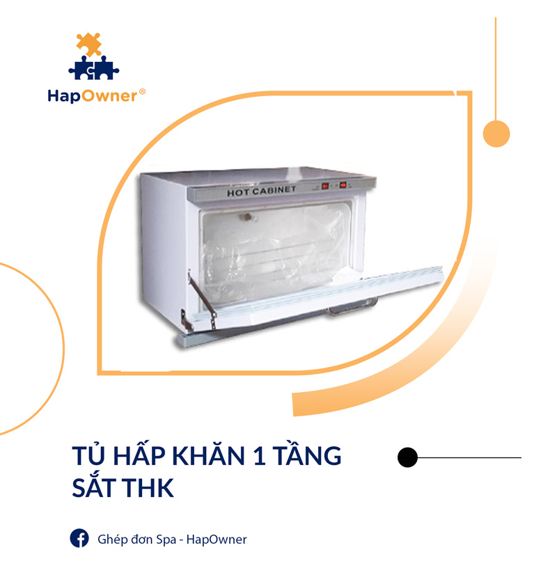 Tủ hấp khăn 1 tầng sắt THK