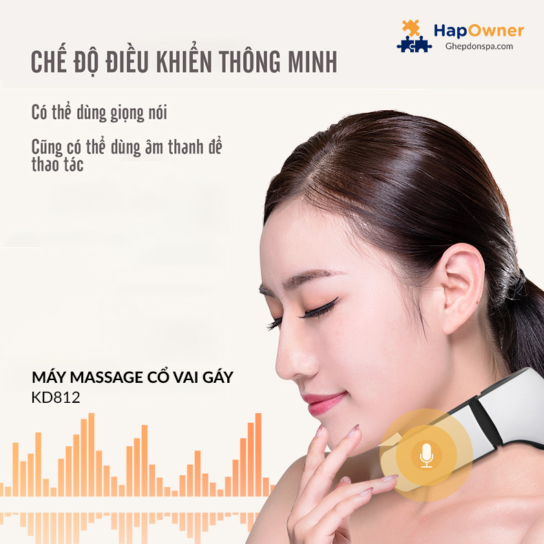 Máy Massage Cổ Vai Gáy K.SKIN KD812 (Màu trắng)