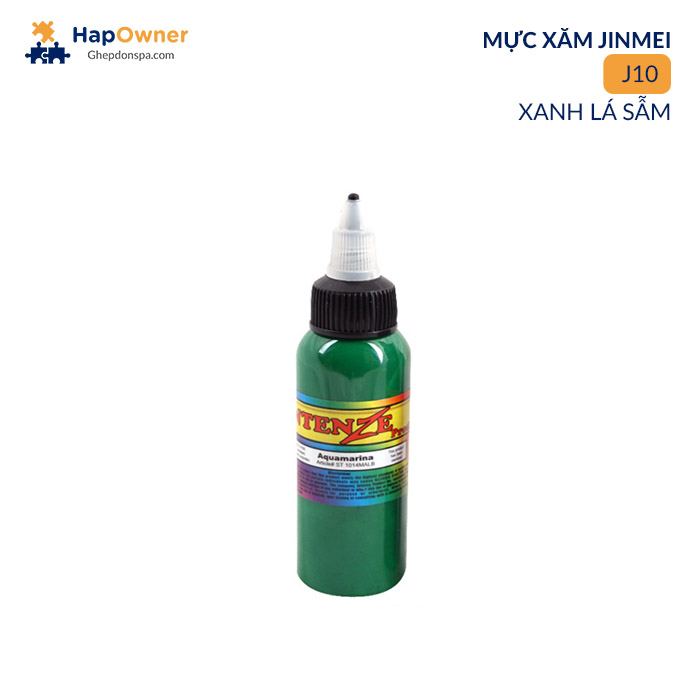 J10: Mực xăm  Intenze J10  60ml/14màu Jinmei