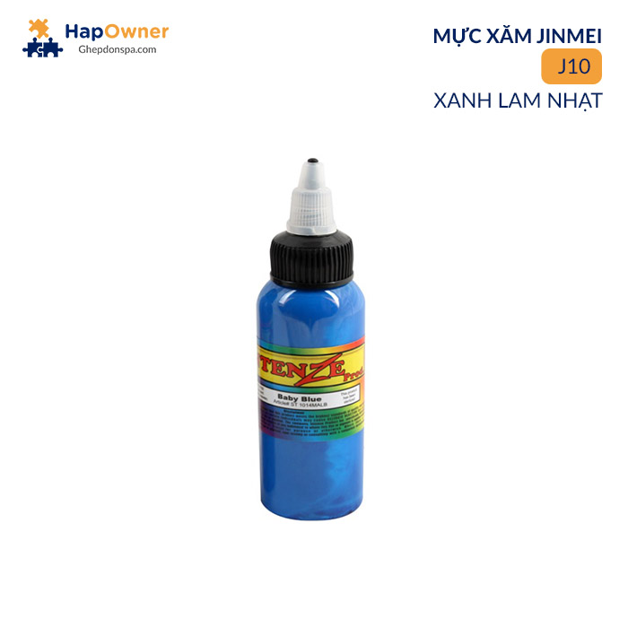 J10: Mực xăm  Intenze J10  60ml/14màu Jinmei