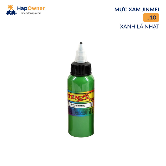 J10: Mực xăm  Intenze J10  60ml/14màu Jinmei