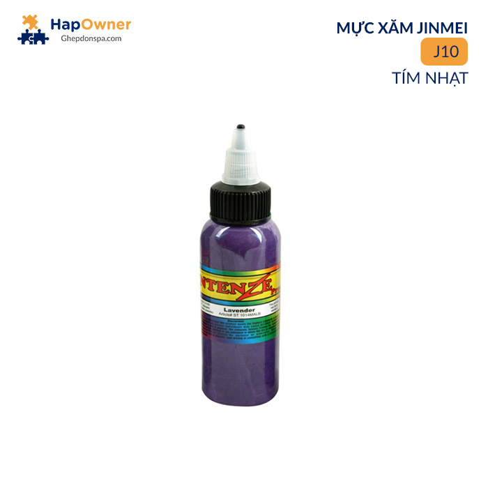 J10: Mực xăm  Intenze J10  60ml/14màu Jinmei