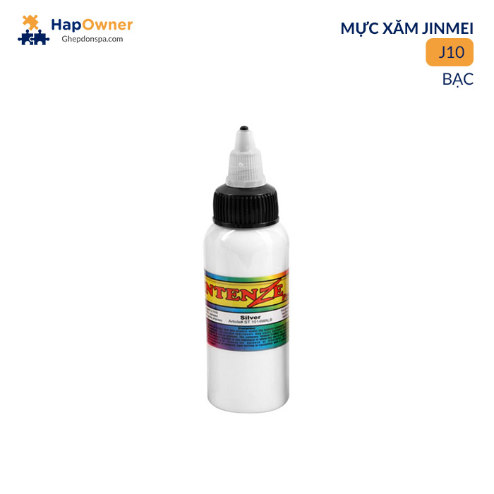 J10: Mực xăm  Intenze J10  60ml/14màu Jinmei