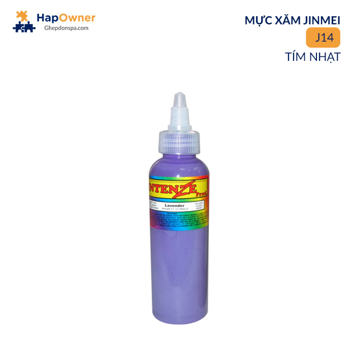 J14: Mực xăm  Intenze J14 120ml/ 14màu Jinmei