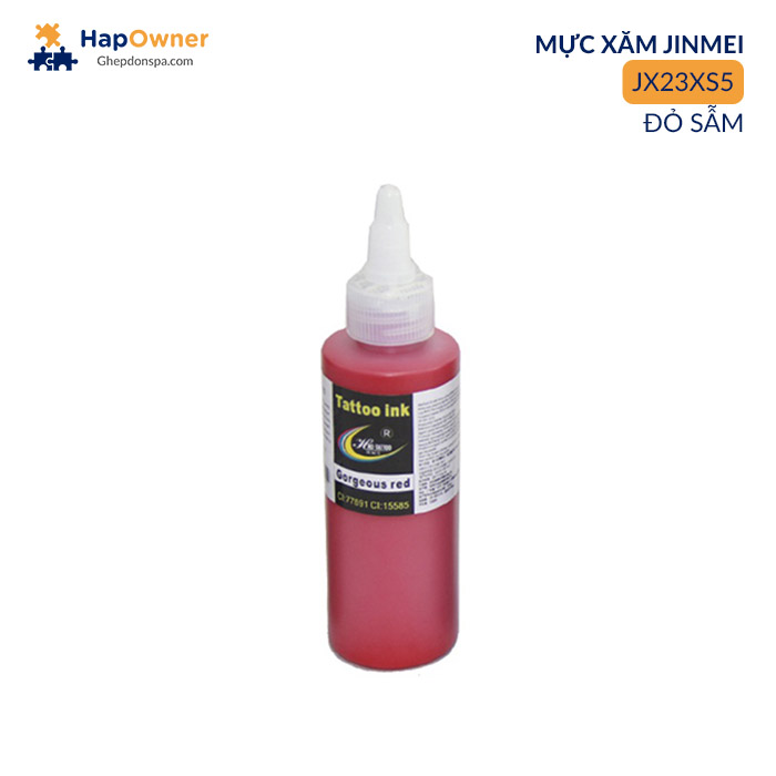 JX23XS5: Mực xăm HWS JX23XS5 250ml/20màu Jinmei