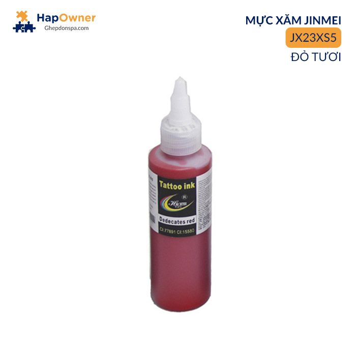 JX23XS5: Mực xăm HWS JX23XS5 250ml/20màu Jinmei