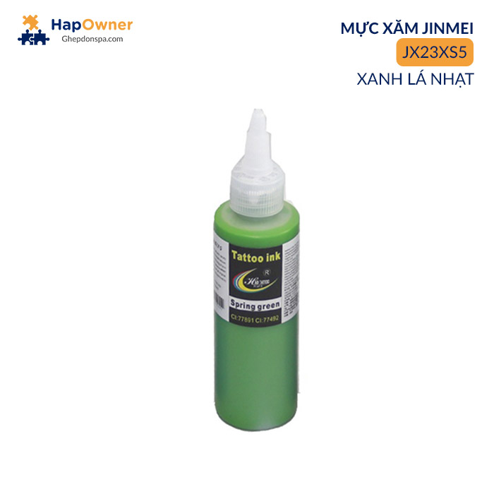 JX23XS5: Mực xăm HWS JX23XS5 250ml/20màu Jinmei