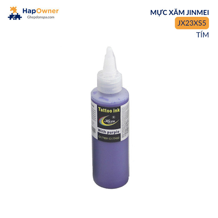 JX23XS5: Mực xăm HWS JX23XS5 250ml/20màu Jinmei