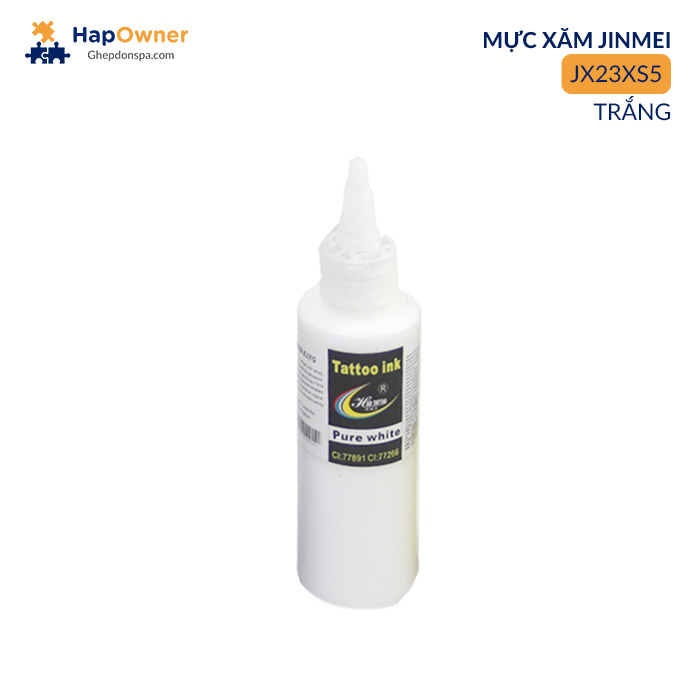 JX23XS5: Mực xăm HWS JX23XS5 250ml/20màu Jinmei