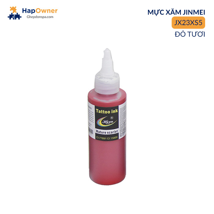 JX23XS5: Mực xăm HWS JX23XS5 250ml/20màu Jinmei